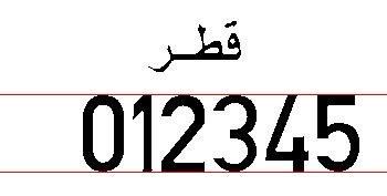  Image of the license plate after Horizontal Segmentation (Red lines are only for illustration purpose)
